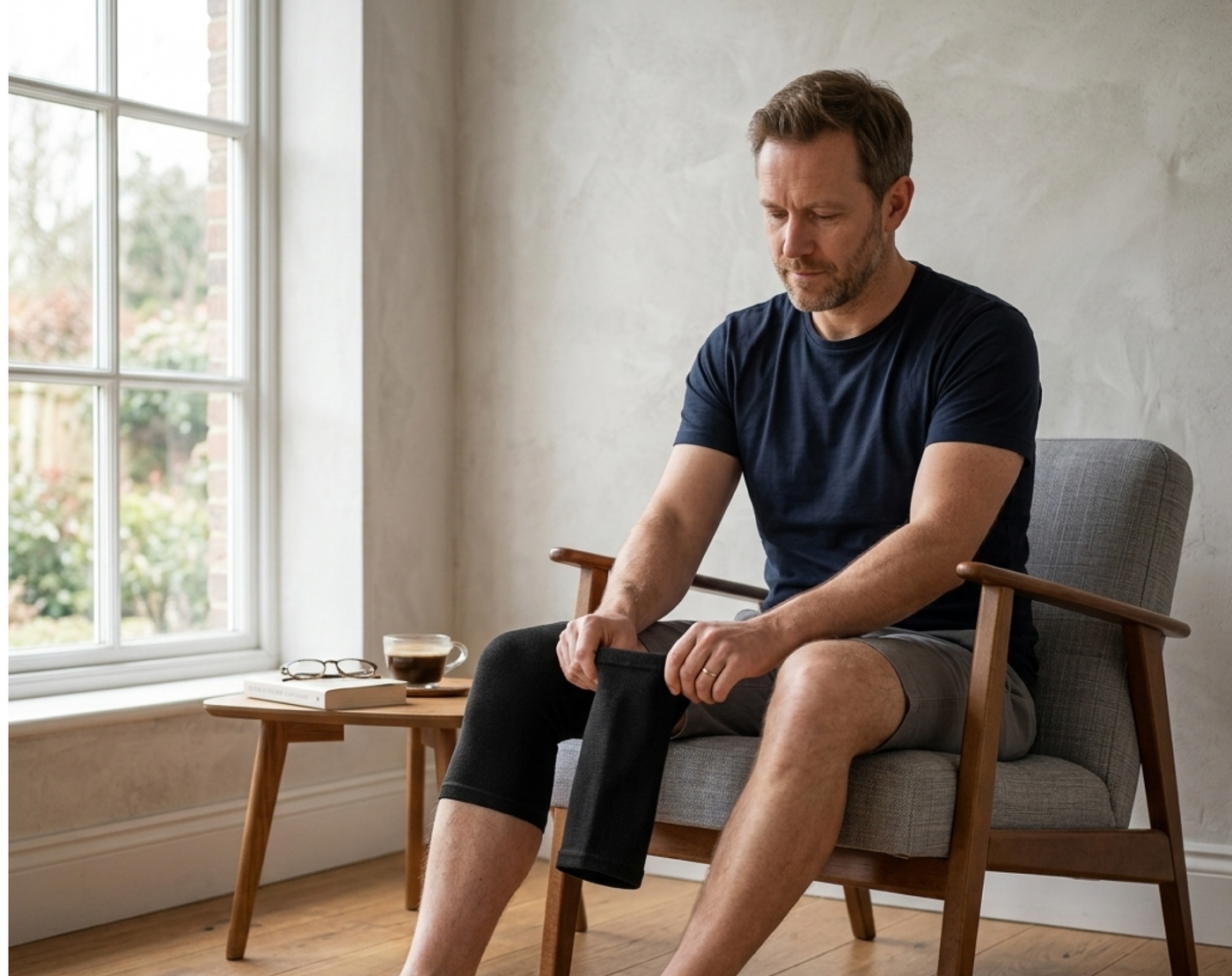 Compressie Bamboe Kneebrace - Comfort